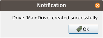 Drive Created Notification