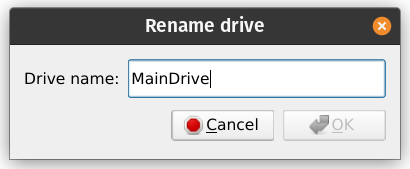 Rename Drive Dialog